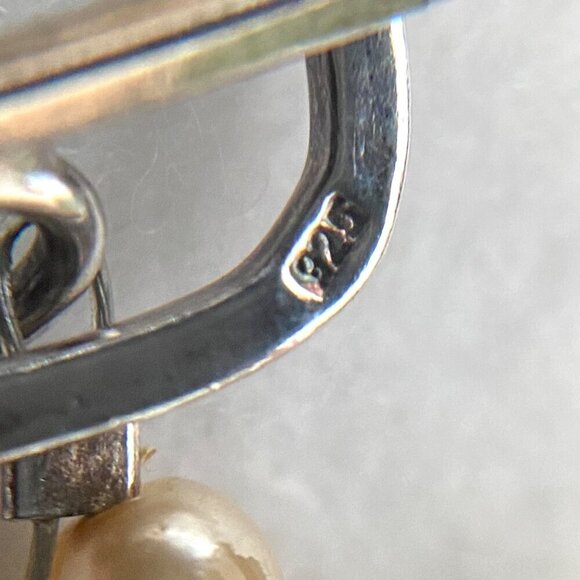 Sterling Silver 925 Beaded Oval Faceted Chrysoprase MOP & Pearl Necklace 17.5" - Picture 9 of 16